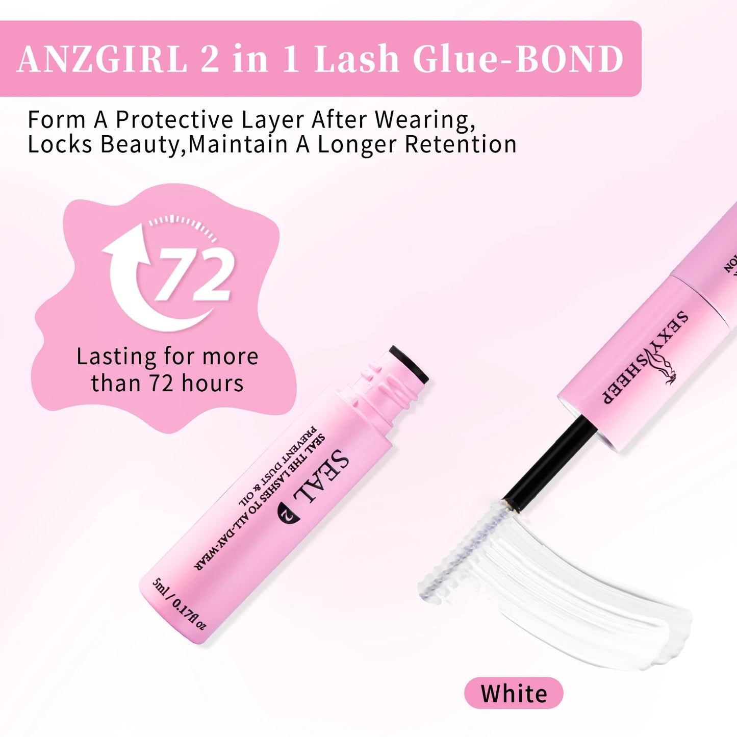 Ima Beauty – Lash Cluster Glue 10ml 2 en 1 Bond & Seal