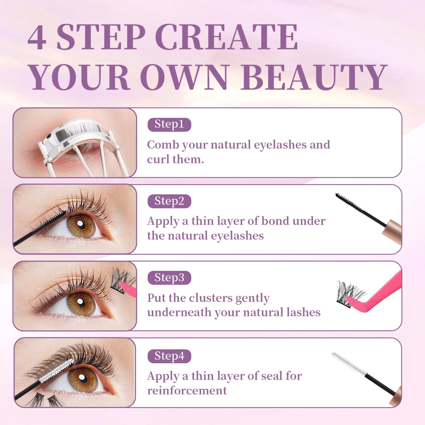 Ima Beauty – Lash Cluster Glue 10ml 2 en 1 Bond & Seal