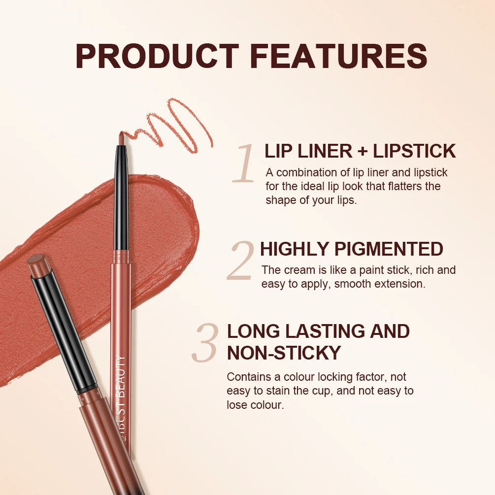 Ima Beauty – Lèvres Sexy : Rouge & Contour Mat