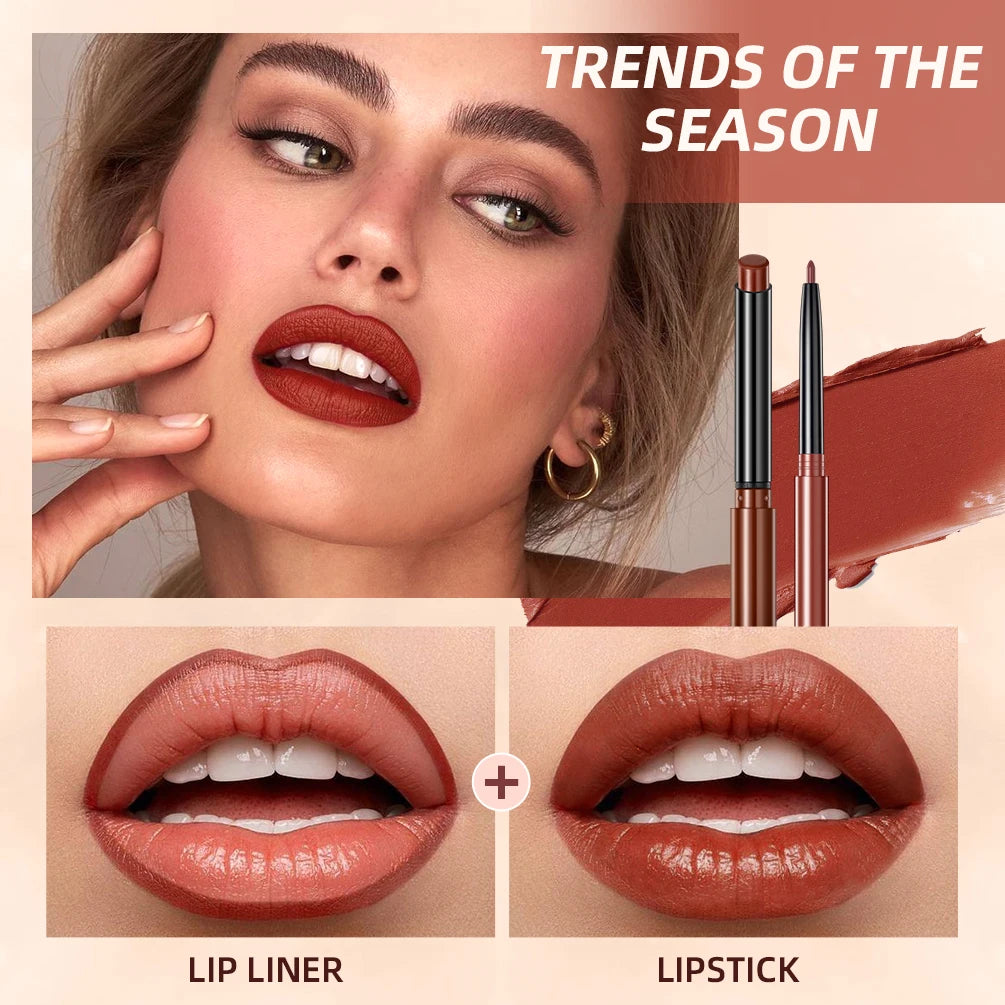 Ima Beauty – Lèvres Sexy : Rouge & Contour Mat