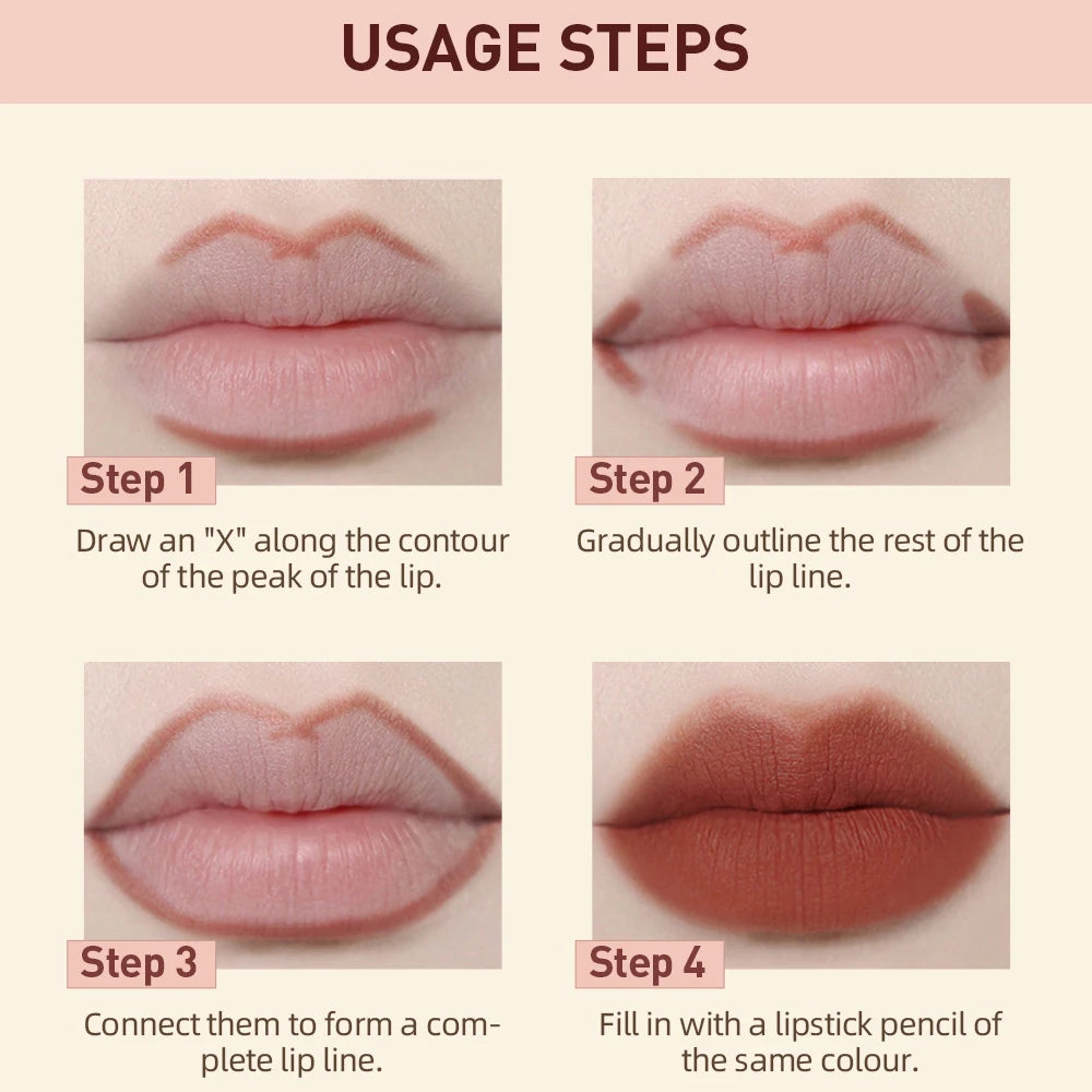 Ima Beauty – Lèvres Sexy : Rouge & Contour Mat